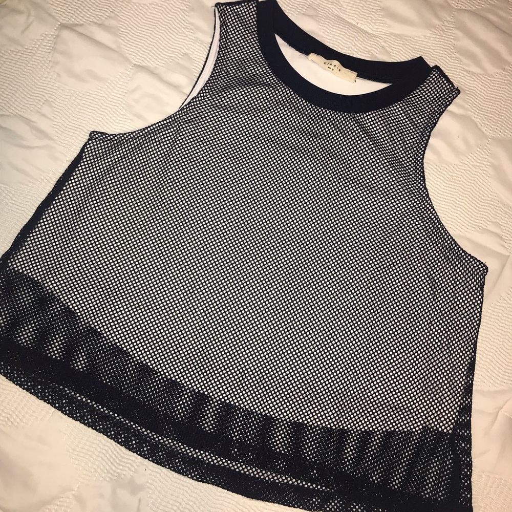 Mesh crop top